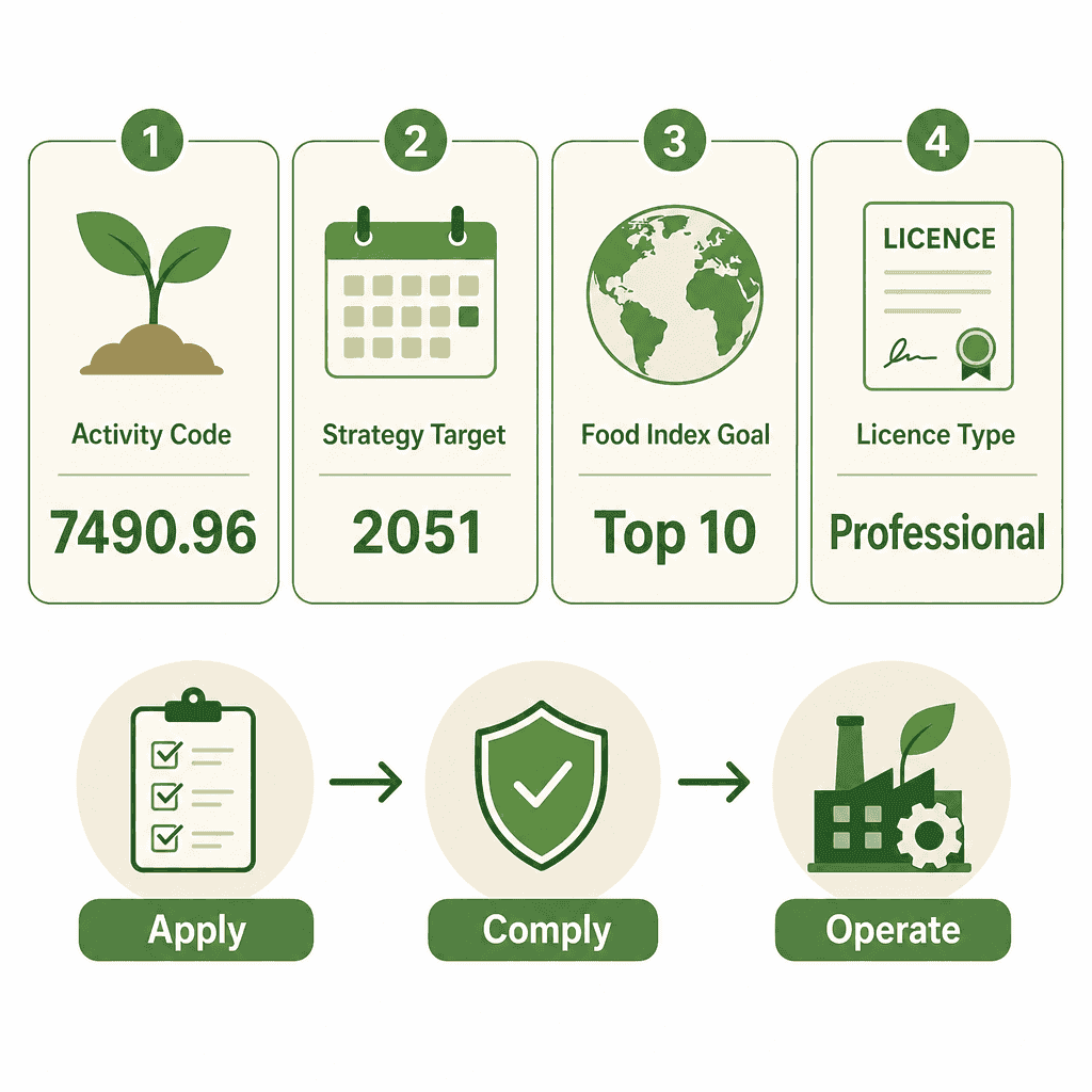 Infographic: Apply for a Agricultural Research & Consultancy Business License in Dubai