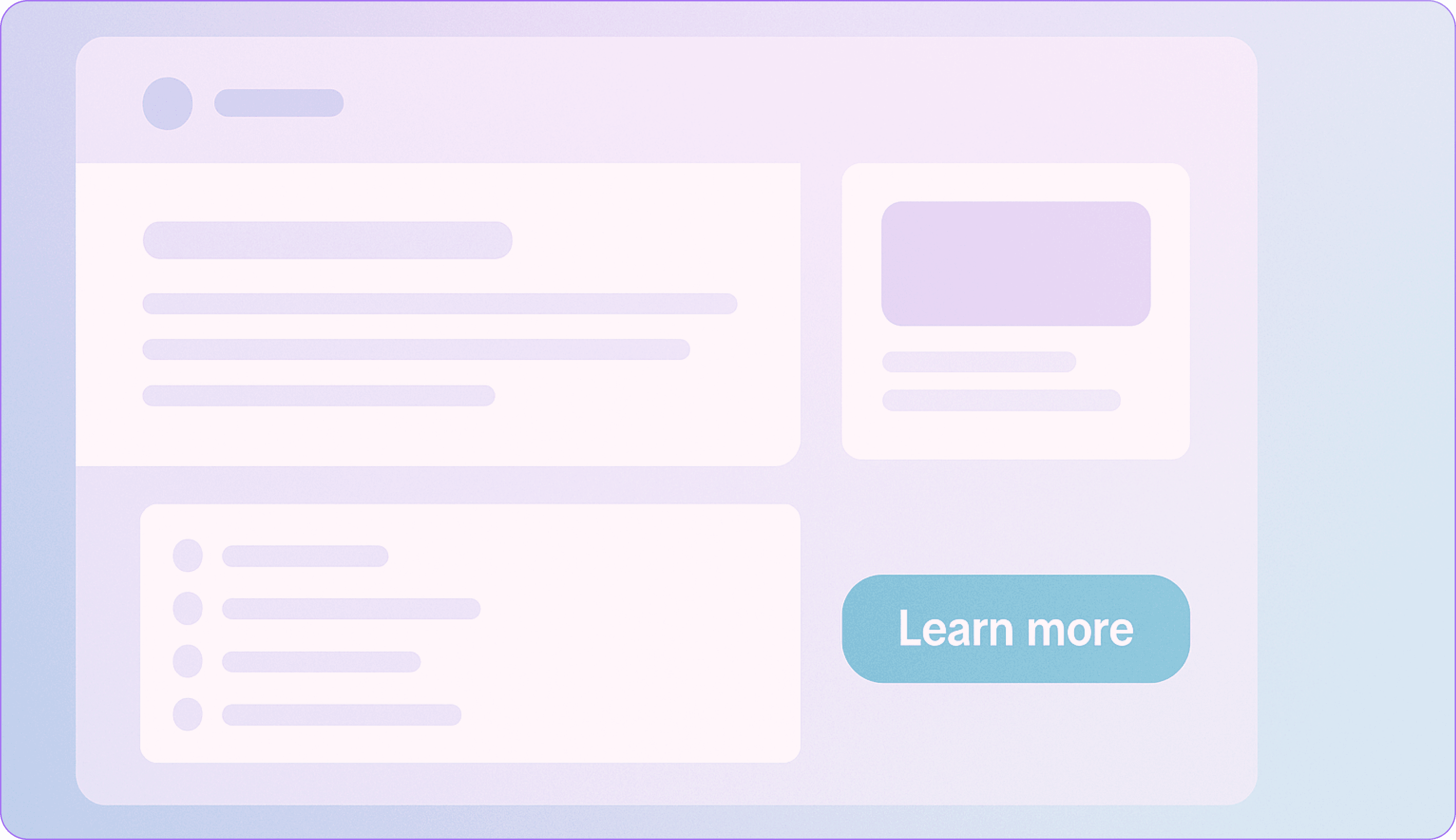 Visual showing clear and transparent interface design