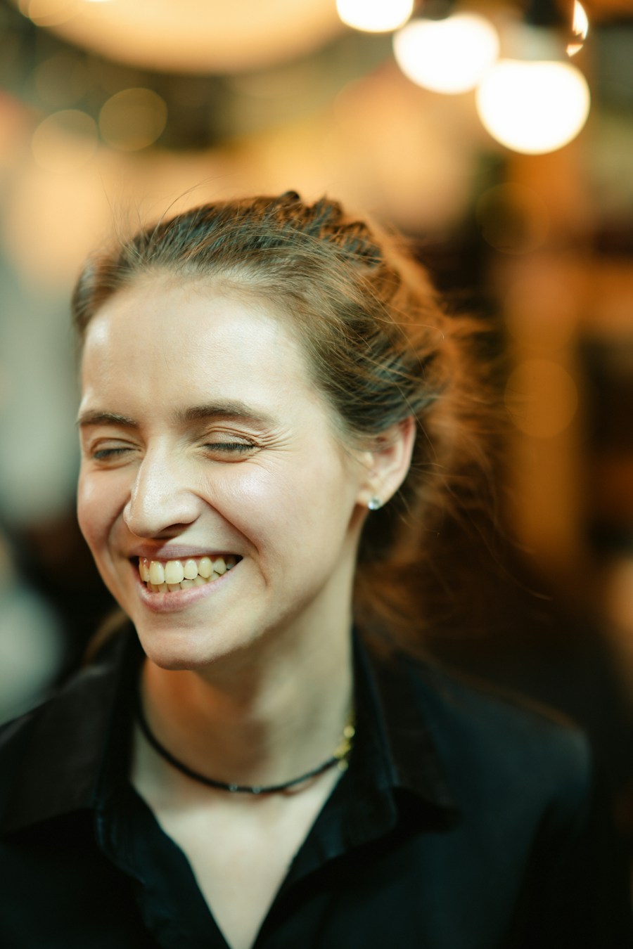Portrait of Beth Rowley, stylist at Hazel Hair Studio