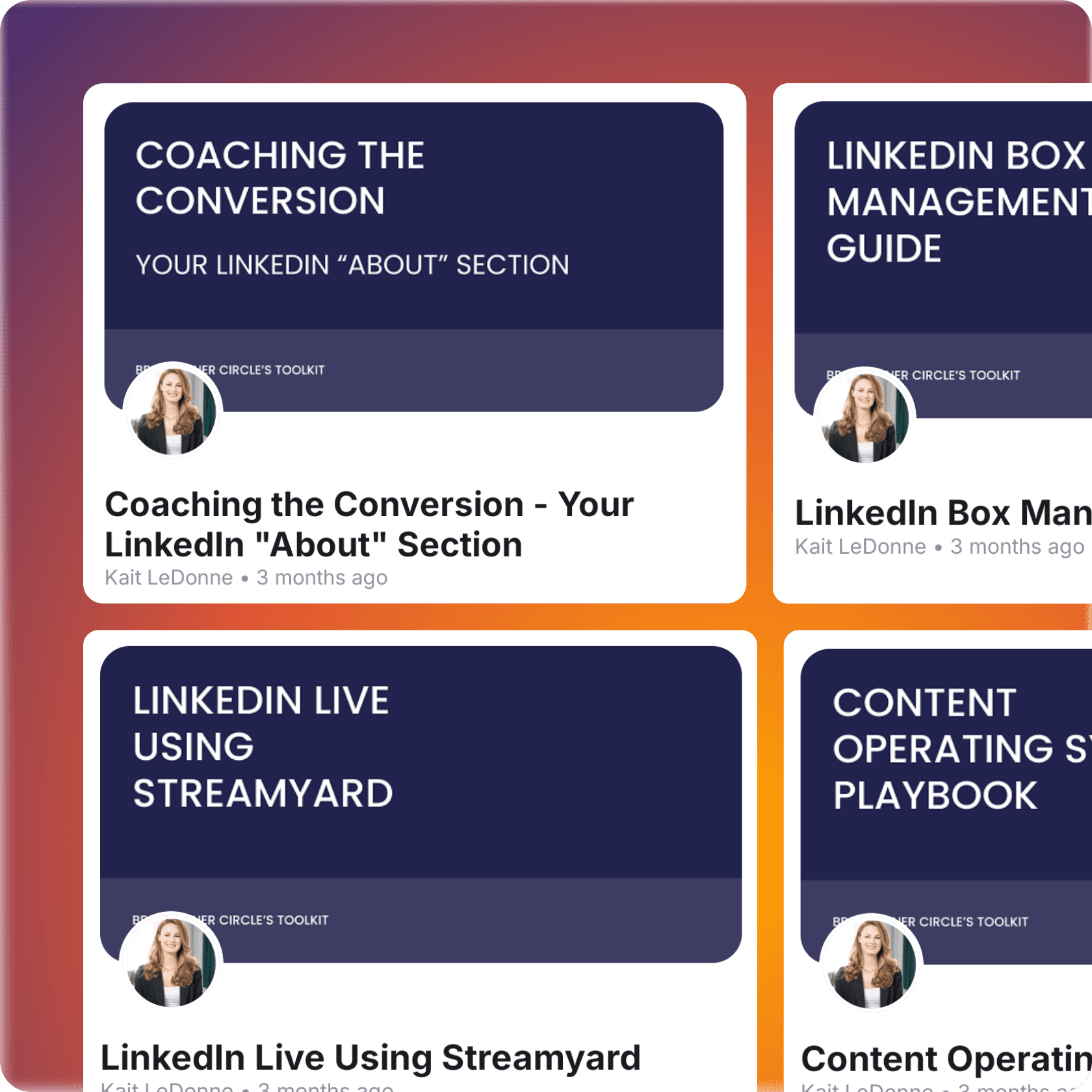 All Workshops Recorded