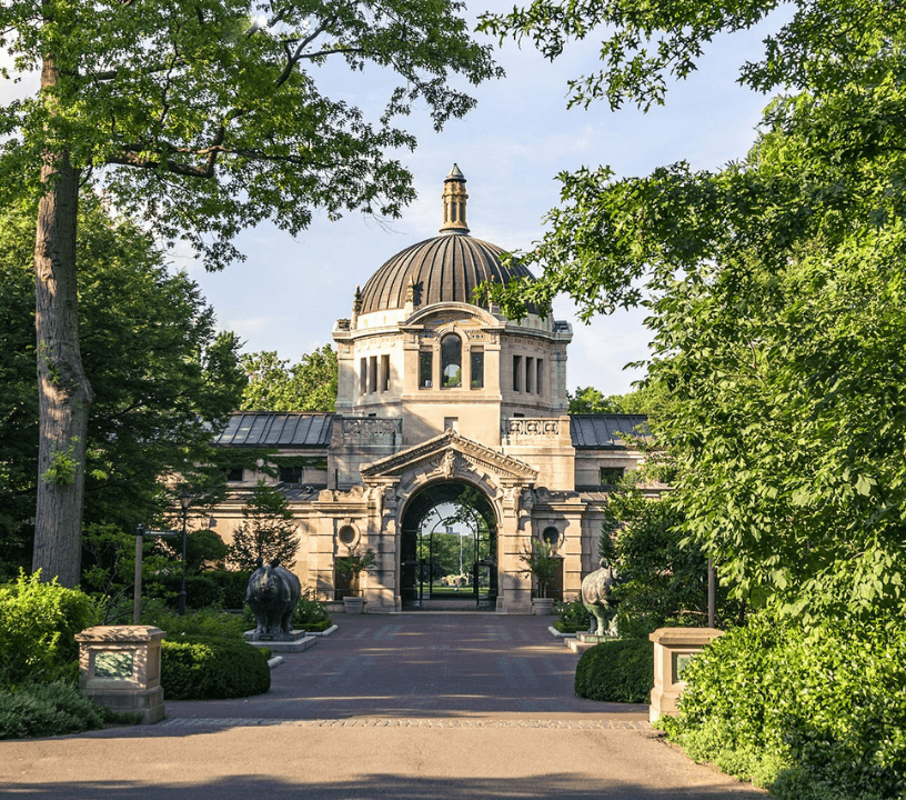 Exterior view of Bronx Zoo.