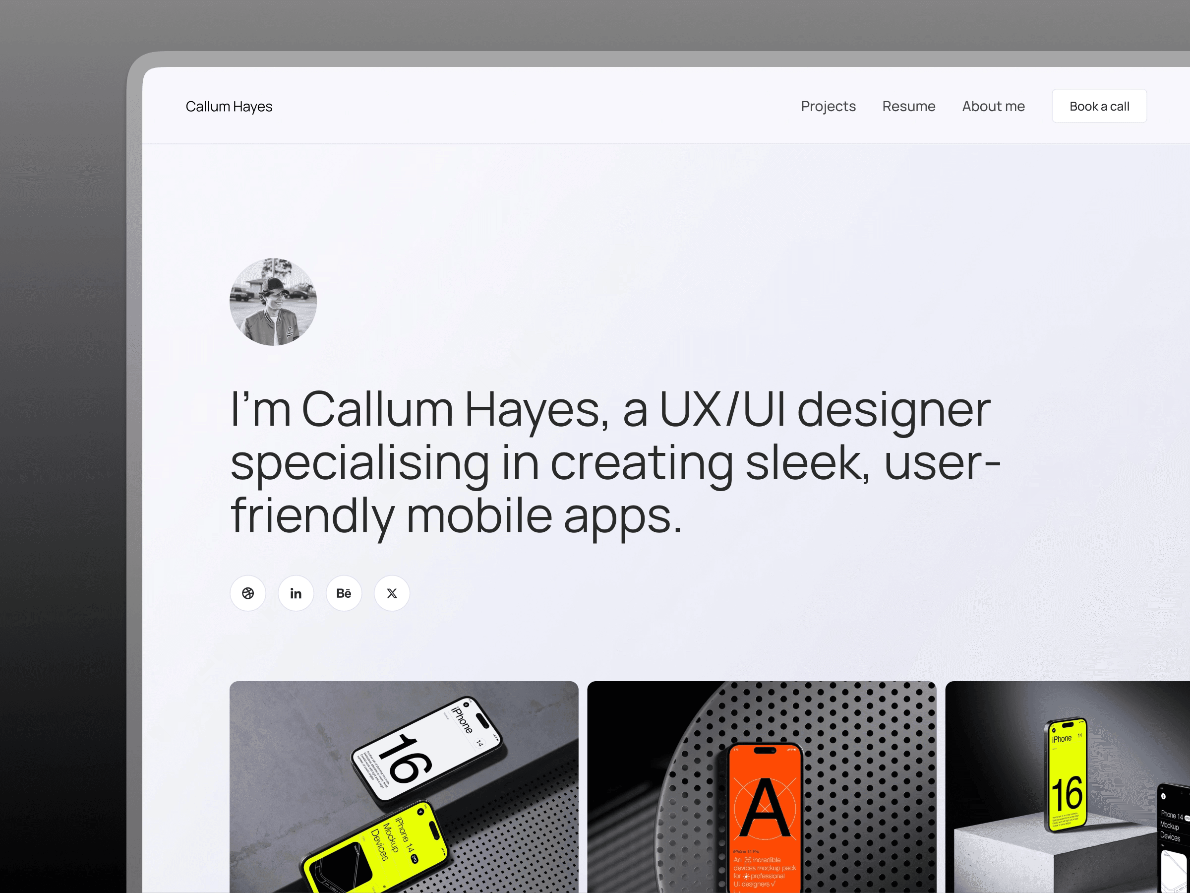 CallumHayes - Personal Branding Framer Template