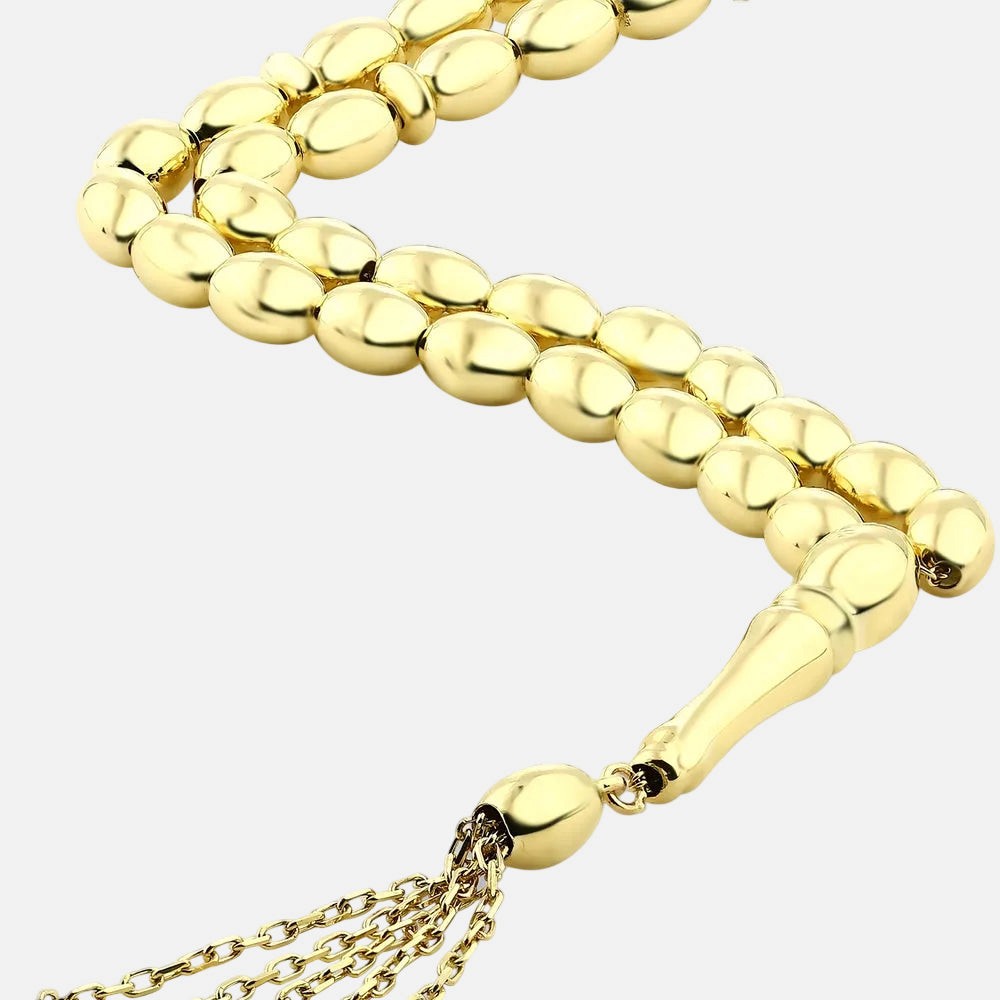 Assos Pırlanta 14 Ayar Altın Klasik Erkek Tesbih Modeli