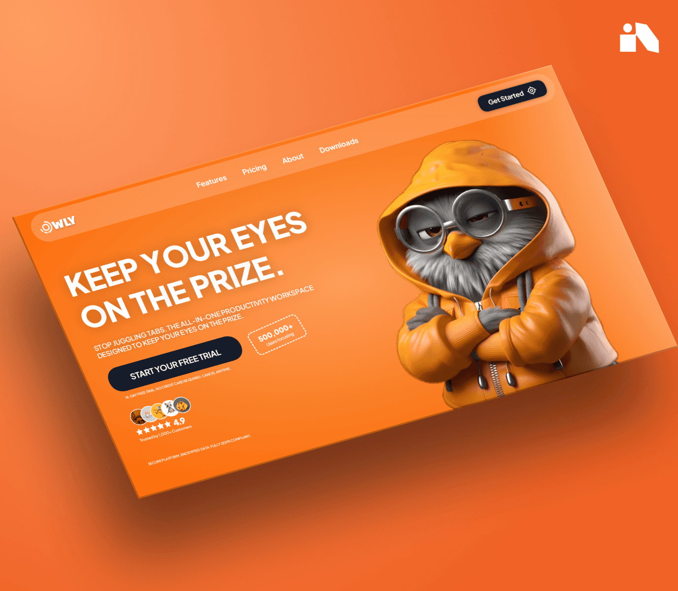 Owly - SaaS Landing page by Neturify.