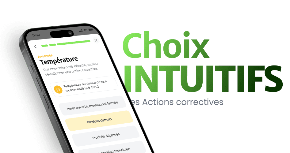 Choix intuitifs dans l'app tabbeo