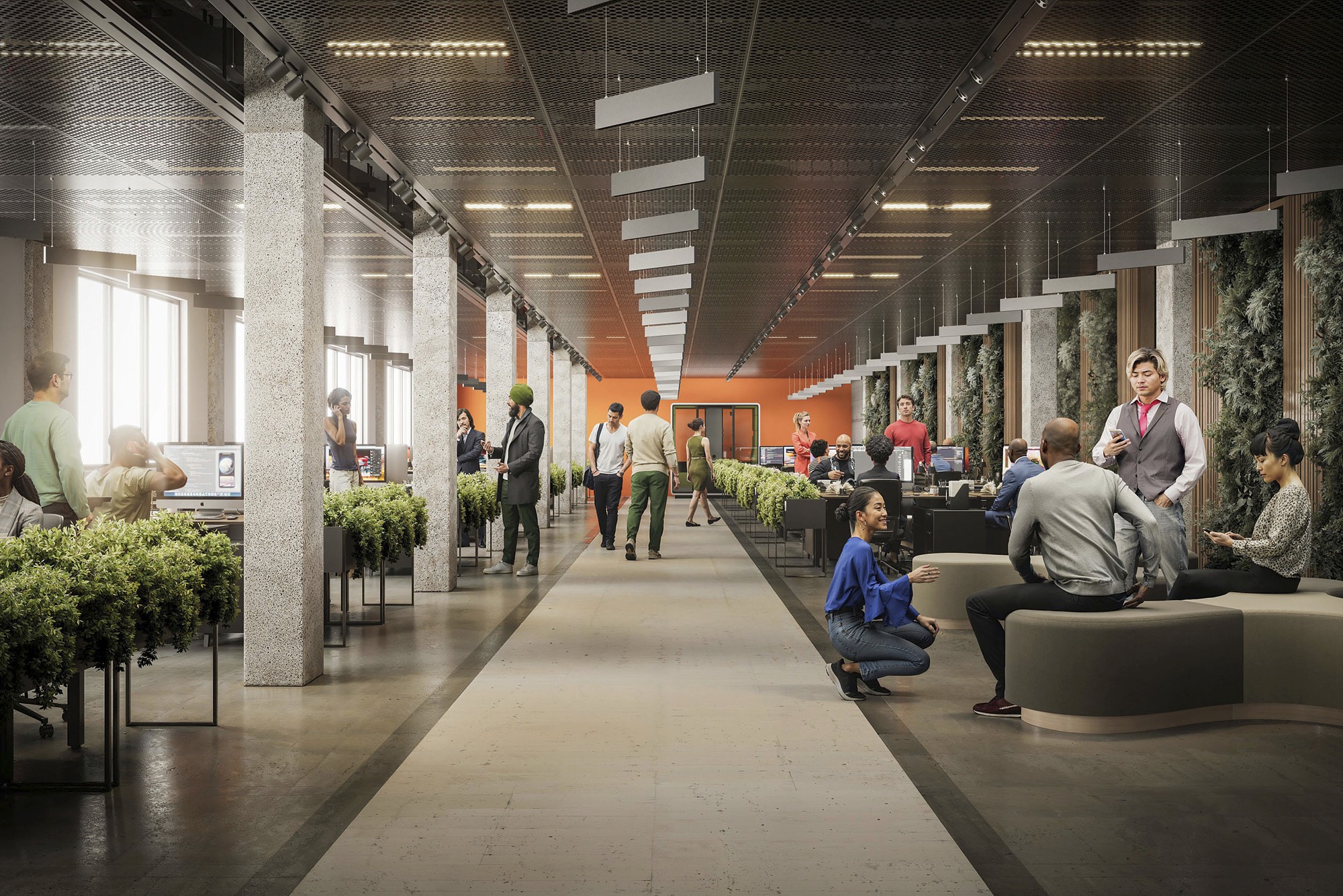 Office Interior still CGi created using 3ds max, V-Ray, iToo software forest pack & Adobe Photoshop