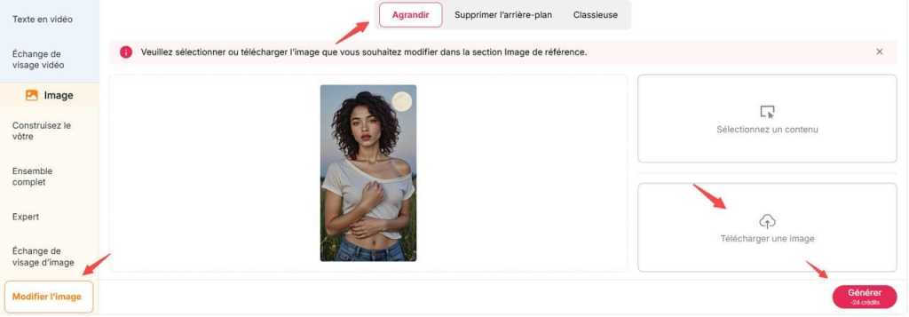 ia agrandir image gratuit