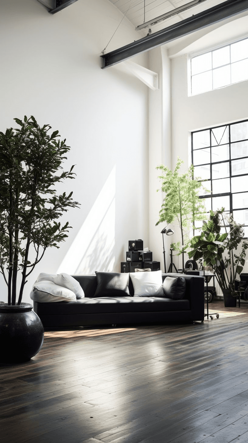 Modern studio environment with the team at work