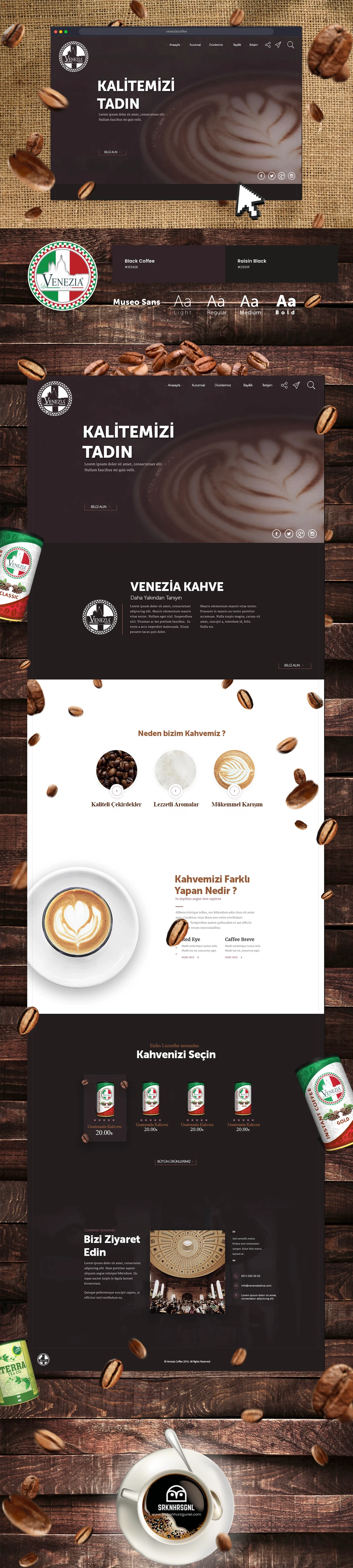 Venezia Coffee Website Design