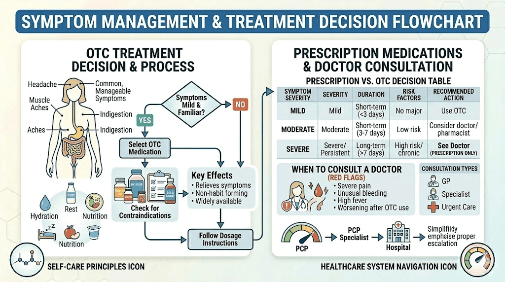 Yeast infection treatment flowchart for women on semaglutide