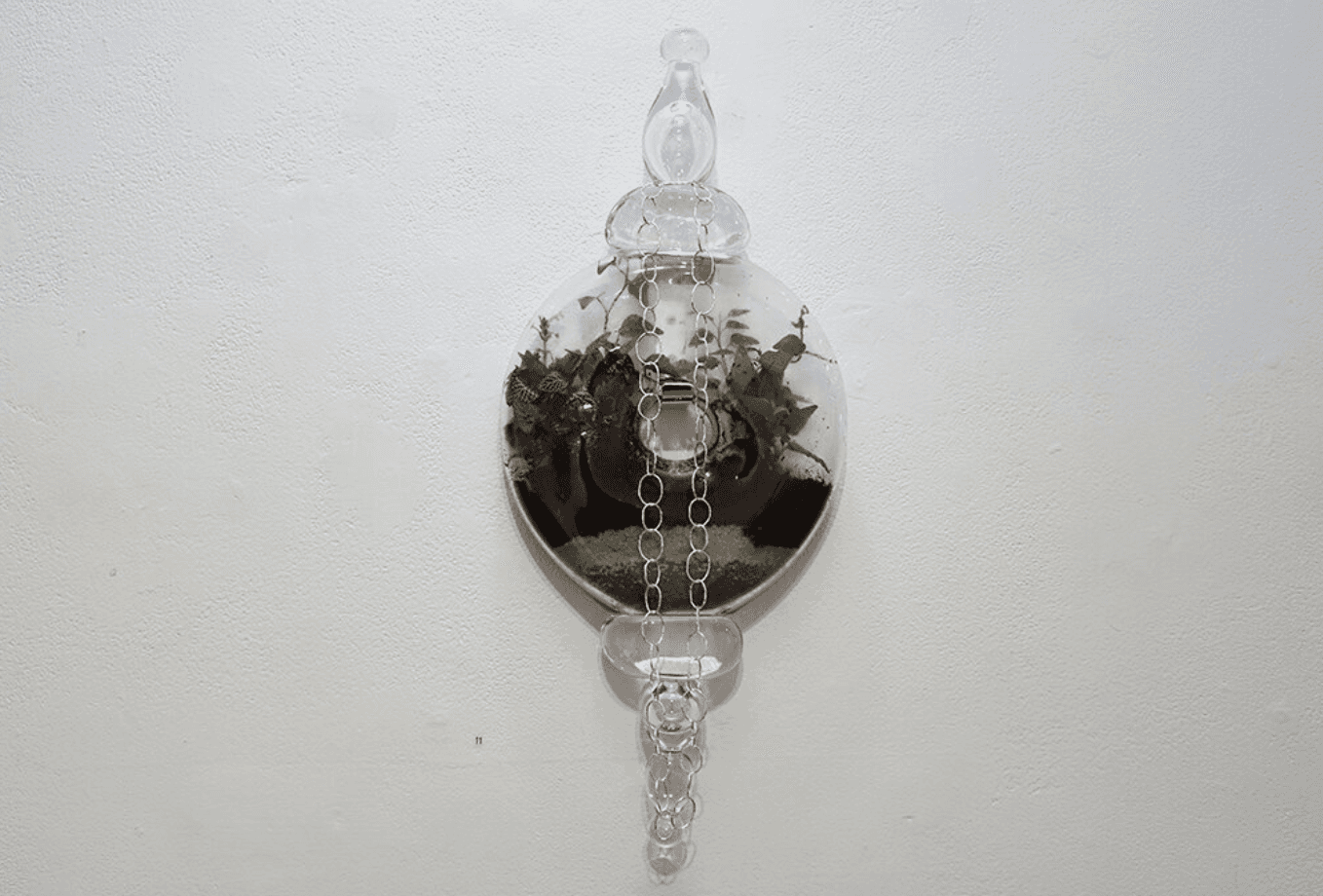 Biotopes — glass and mixed media installation by Matilda Kästel