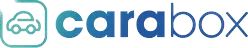 Logo Carabox avec icône de voiture et typographie dégradée du bleu canard au bleu.