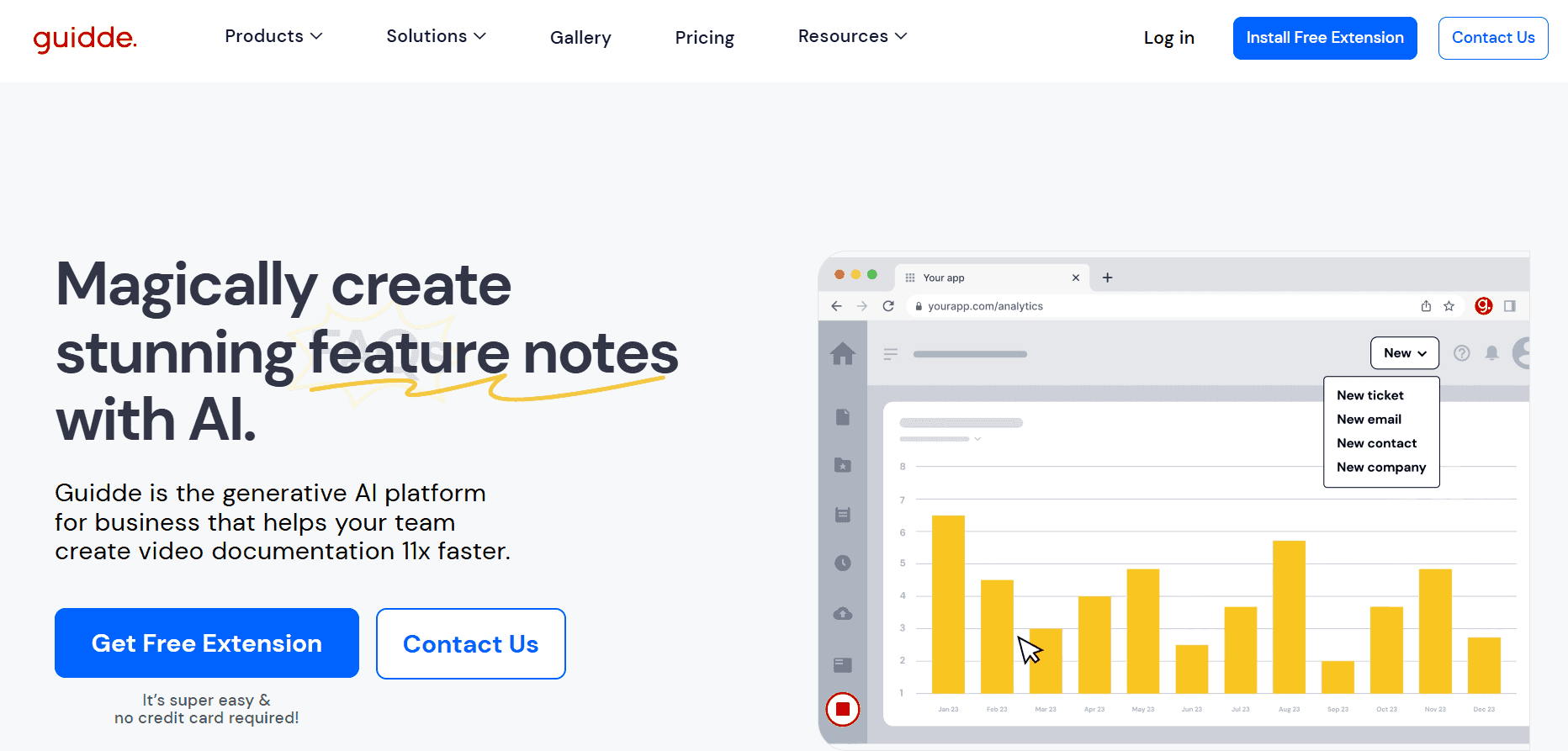 Guidde - scribe alternative