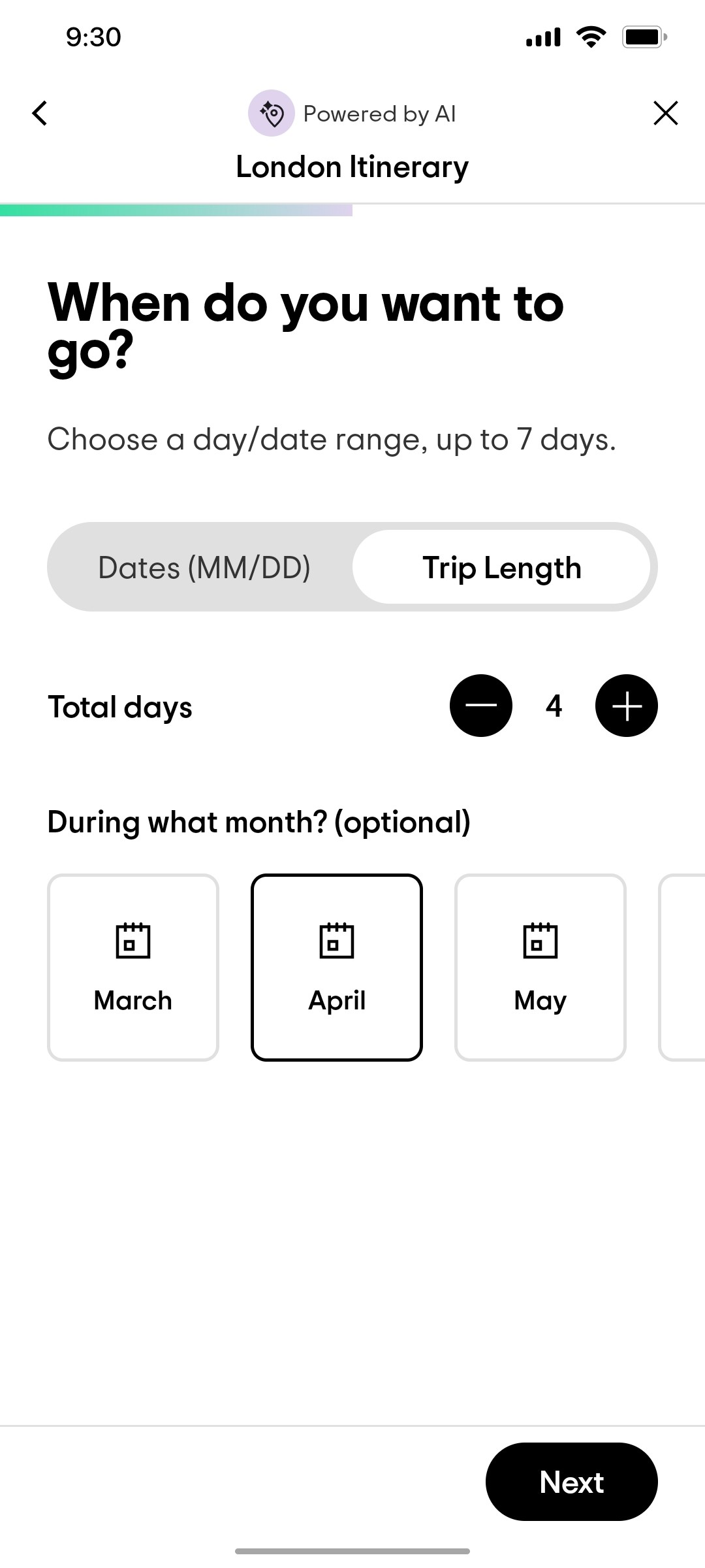 Tripadvisor  London Itinary Page Screen