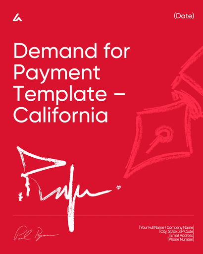 Demand for Payment Template – California