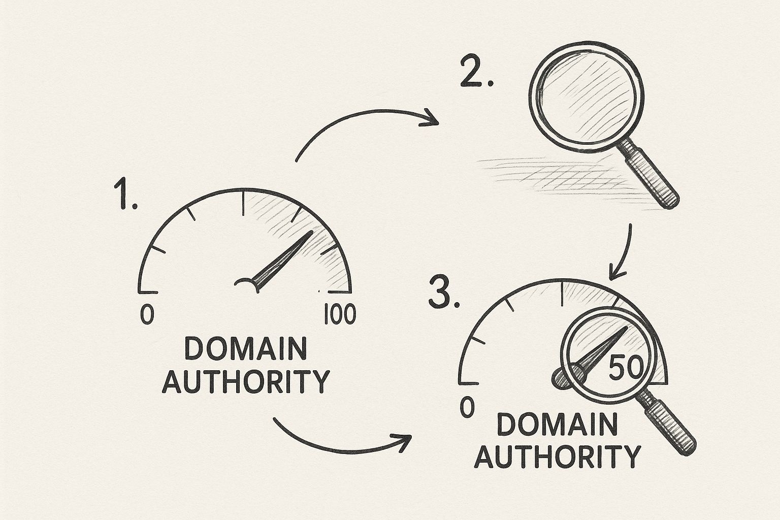 Infographic about how to find domain authority