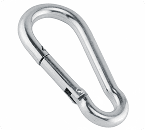 Mosquetão com trava em Aço Carbono