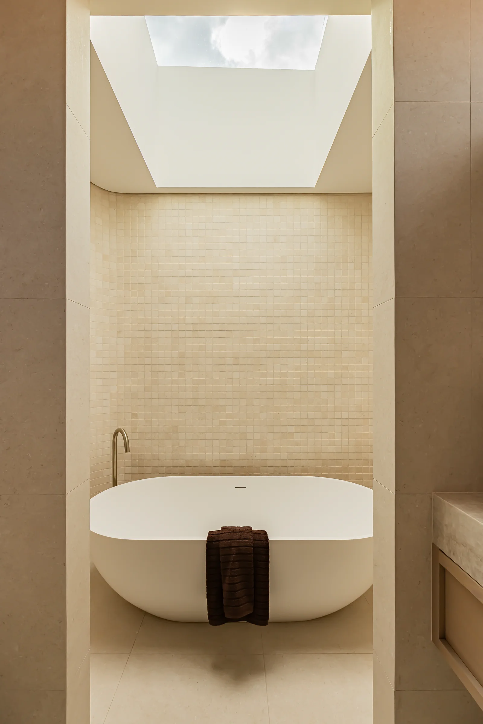 Bath Under Skylight