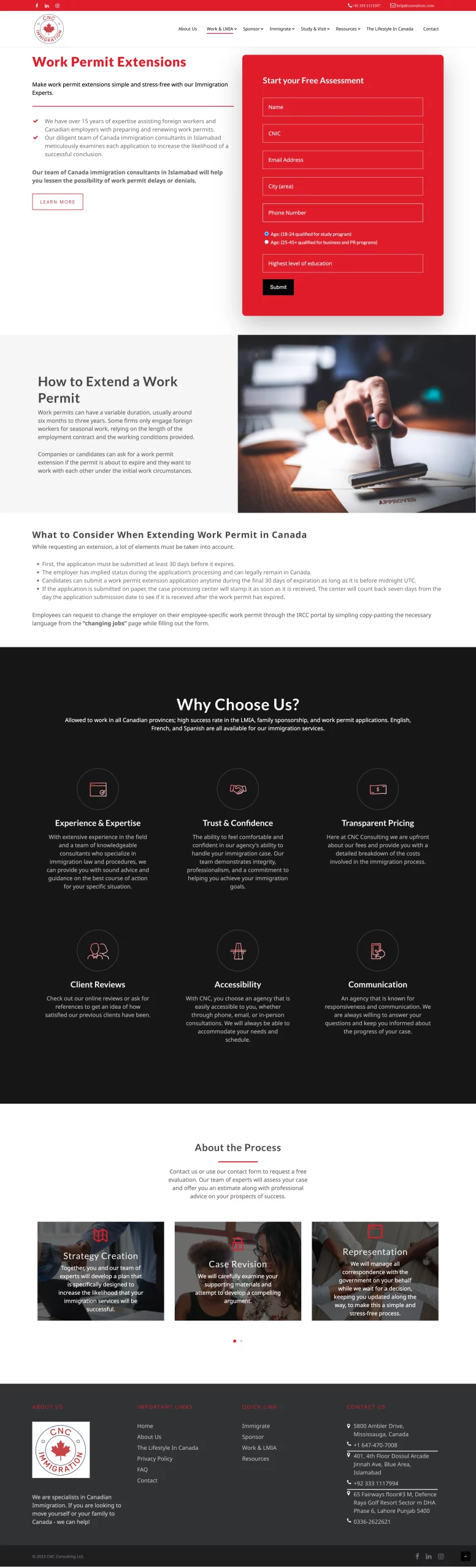 How-to-Extend page for consultcnc website developed & designed by Dreams Agency Mississauga, Ontario
