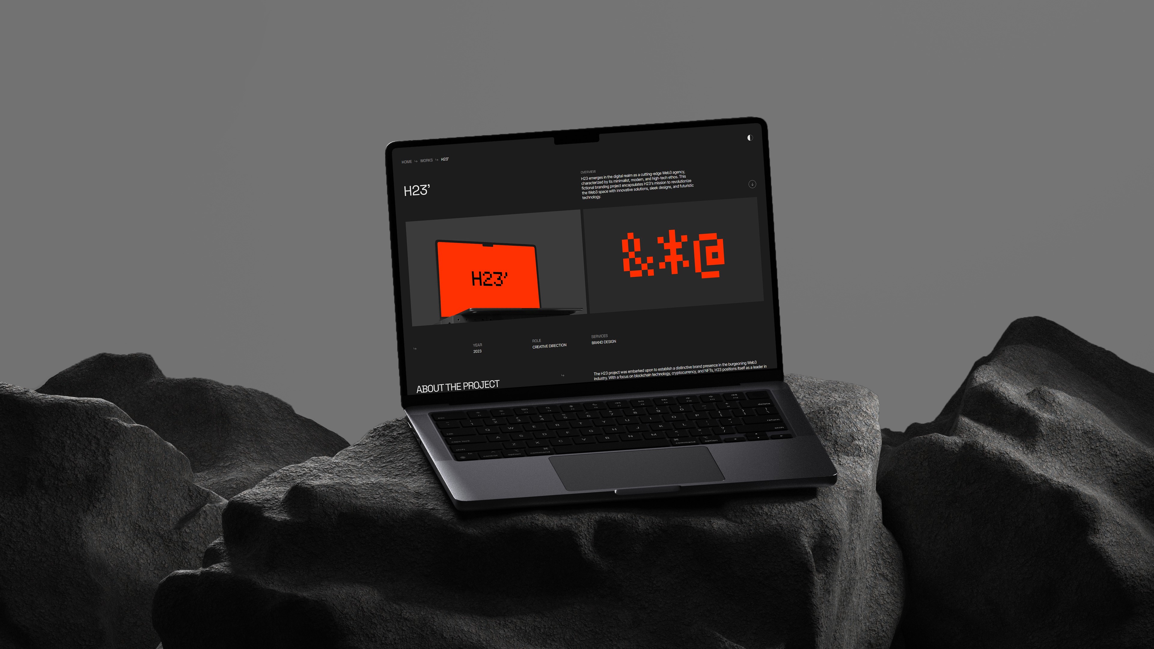 Black and white wave