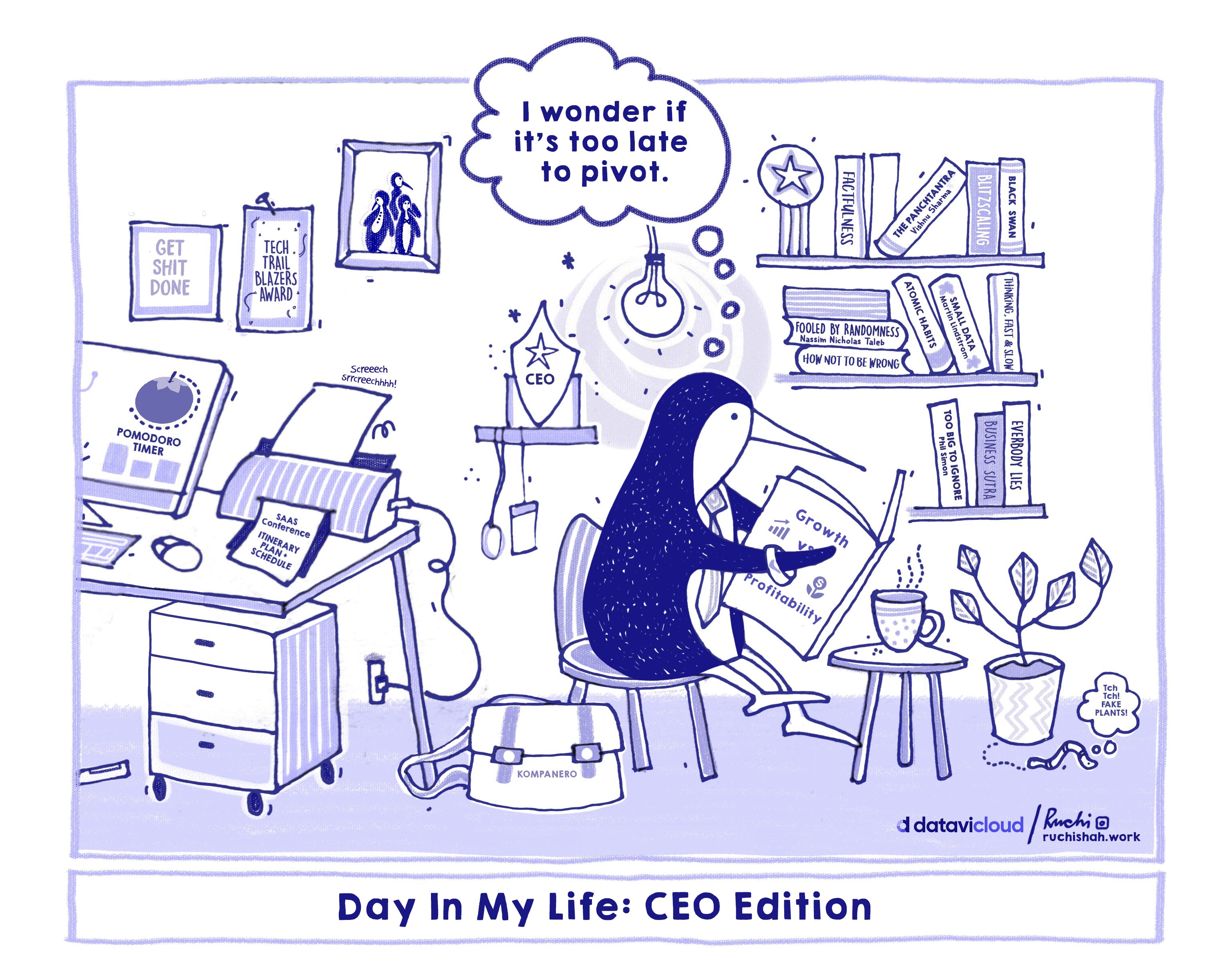 A satirical comic showing two penguins watching a nostalgic television screen that says "Gone With The Wind". One penguin asks, "What happened to our DEI program?" while the other explains that the budget was shifted to buy more AI tools. The comic is titled "Corporate DEI Efforts: Now Streaming, But Only for Nostalgia"