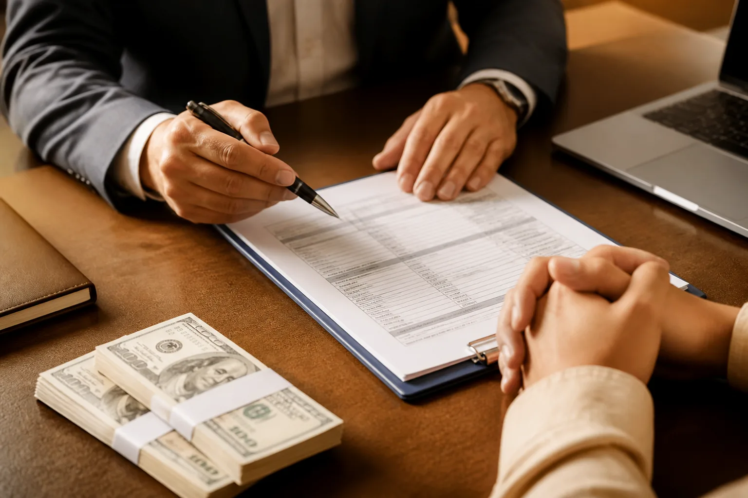 Applying for a Business Loan in Dubai beside a corporate bank card, payment terminal and