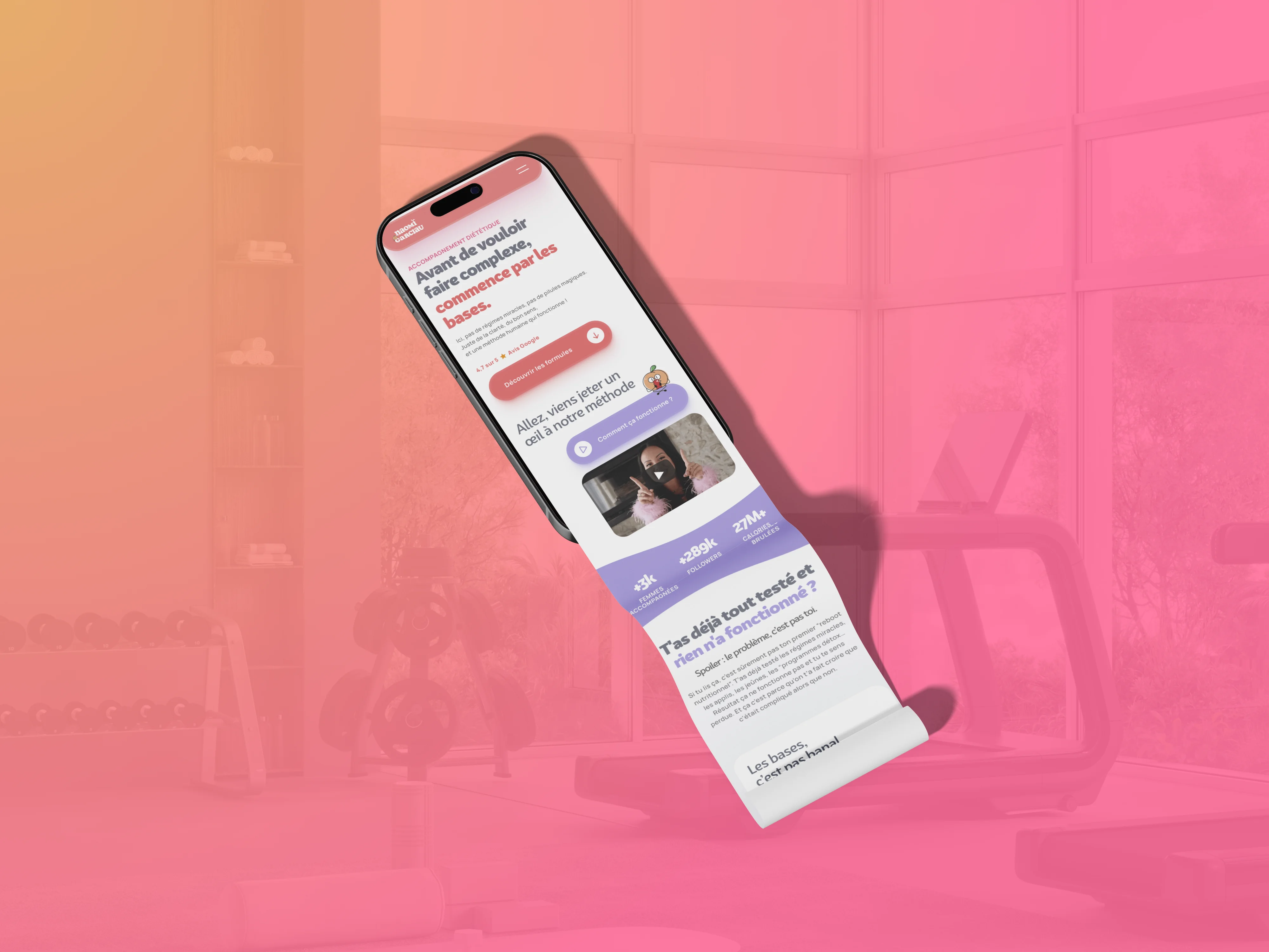 réalisation d'un site internet mobile-first pour naomi garciau