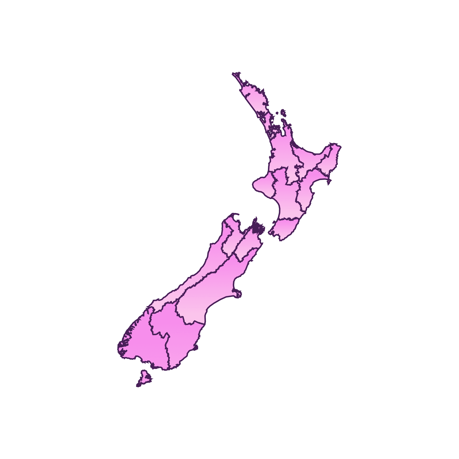 new zealand map