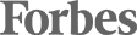 Text logo of "Forbes" displayed in a minimalist design with a gray background.