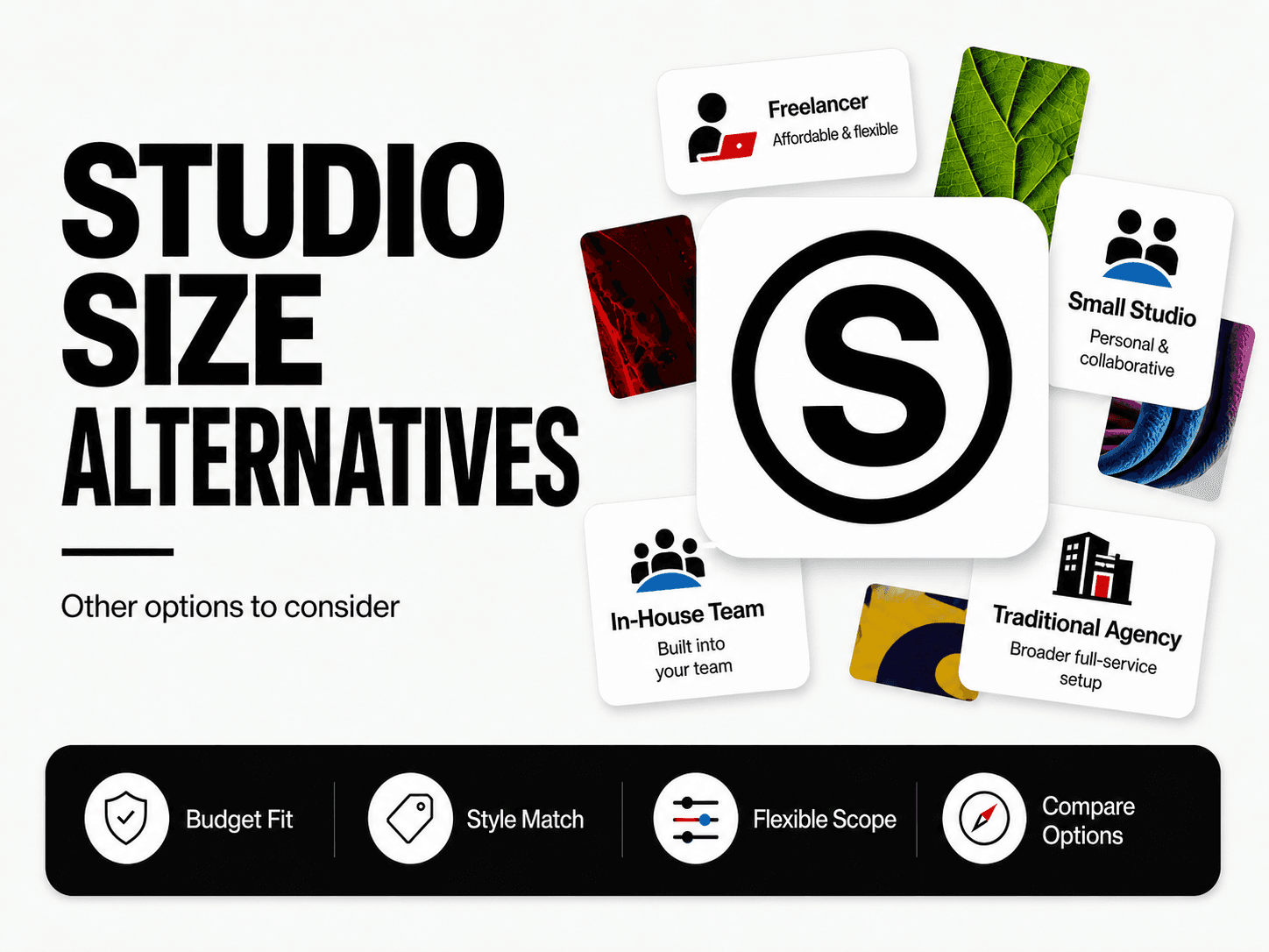 Studio Size alternatives comparison table