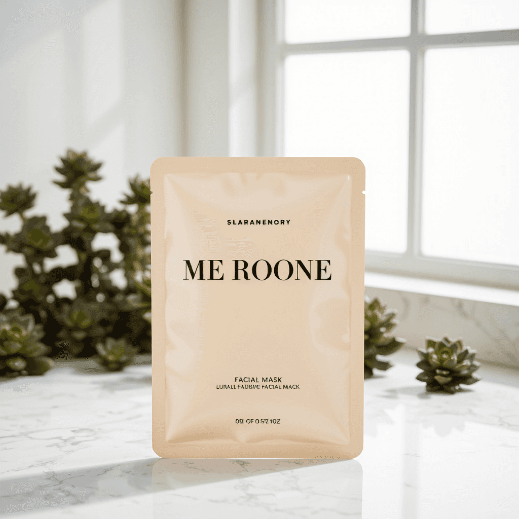 product photography of facial mask pack