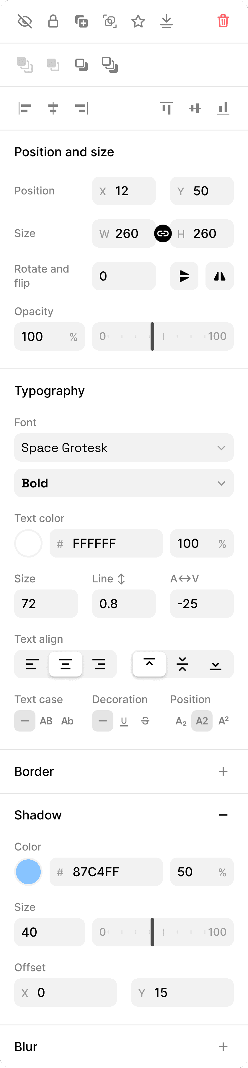 Viewst Design Style Panel UI