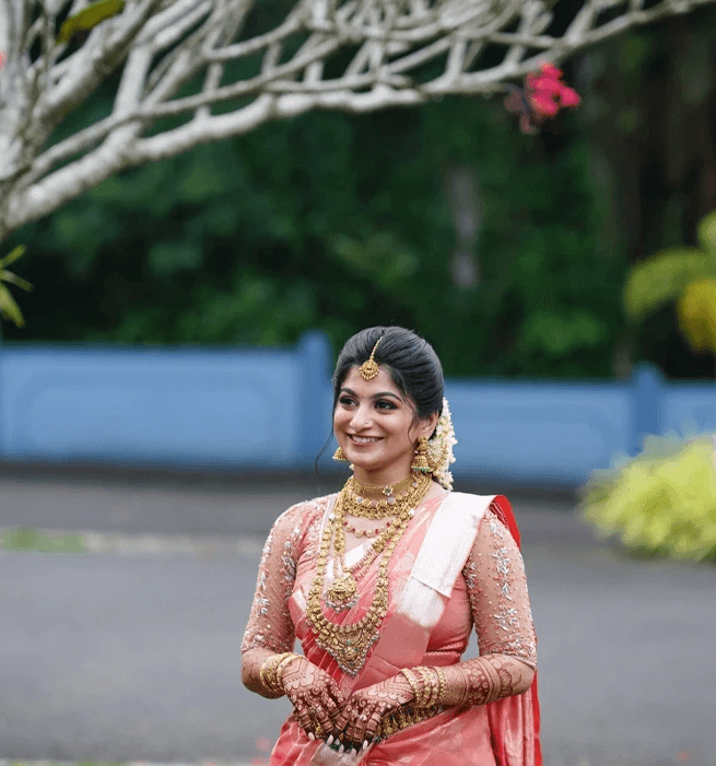 Romantic wedding moment