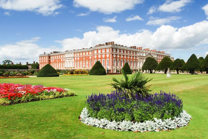Enjoy the gardens and tea at Hampton Court Palace