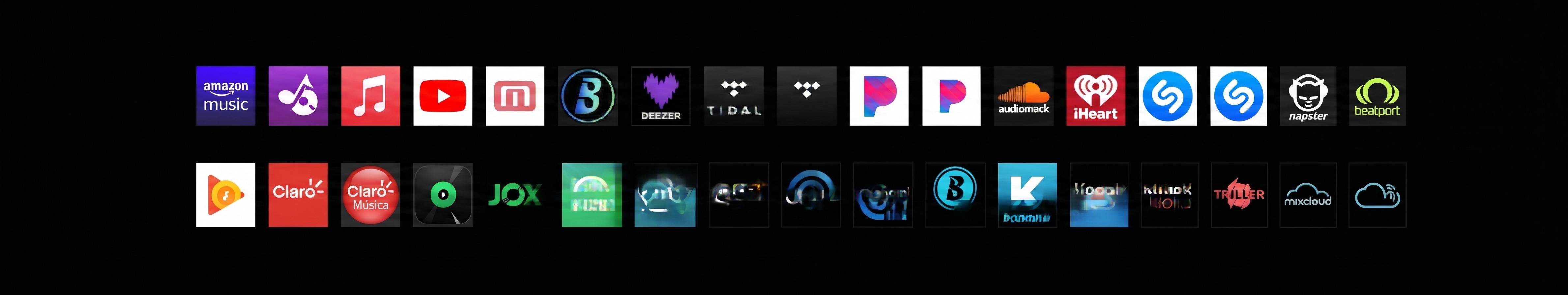 Official streaming-platform distribution network