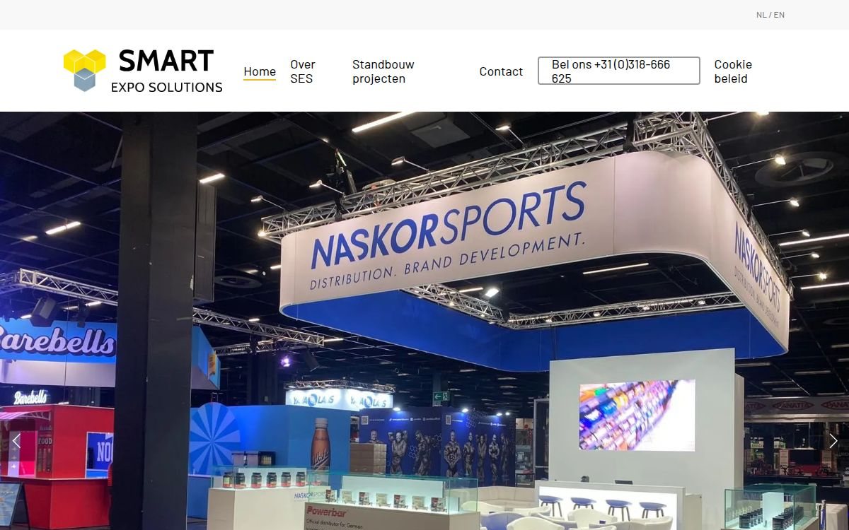 Homepage van smartexposolutions.nl