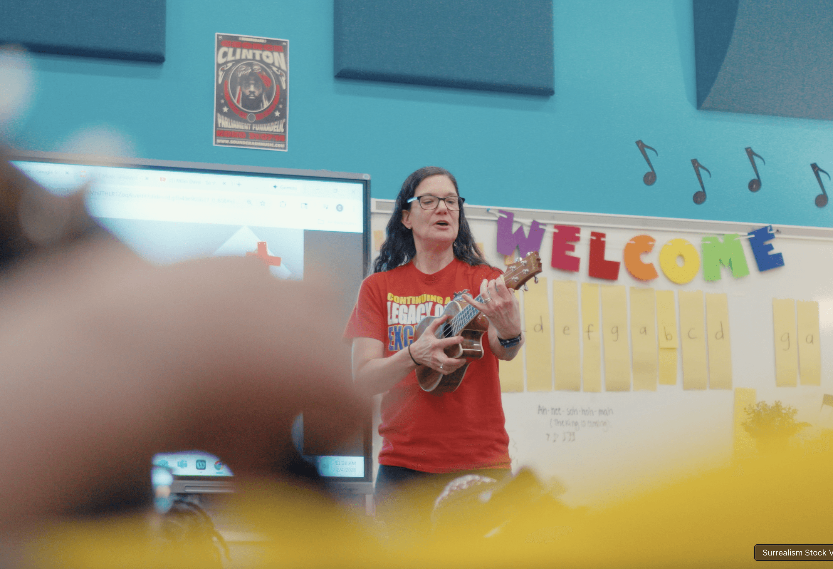 Emma Rivera posing with sheet