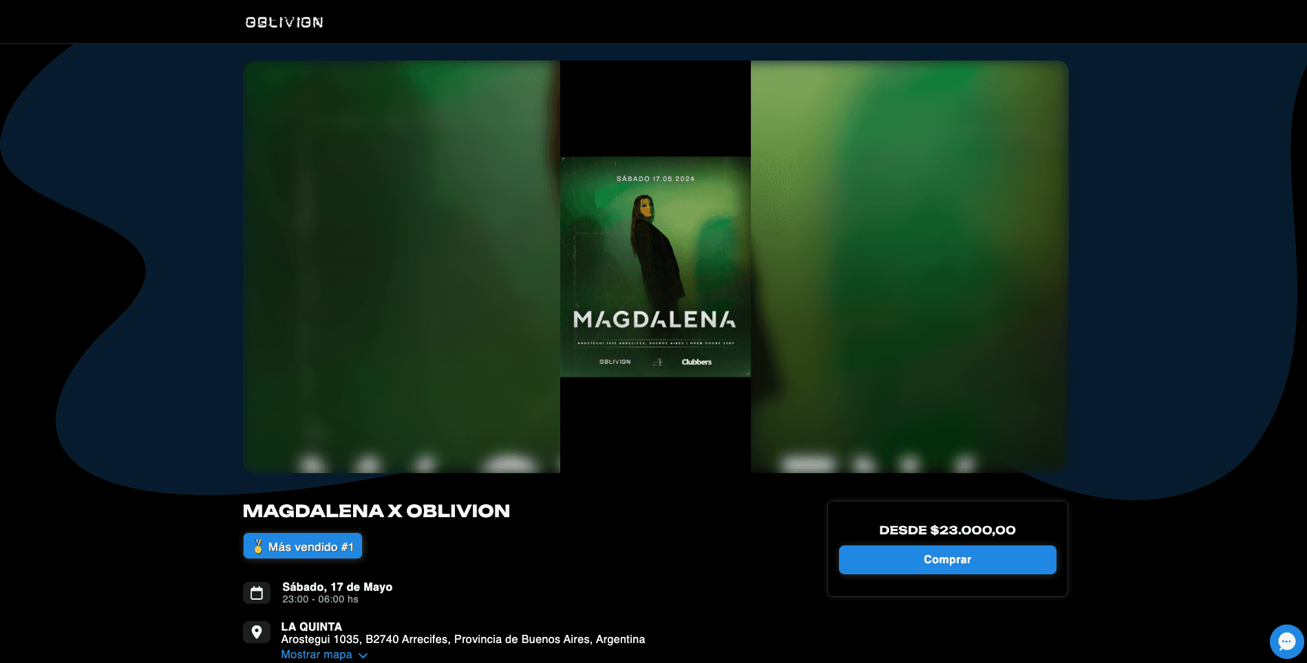 sitio en internet para venta de entrada marca blanca