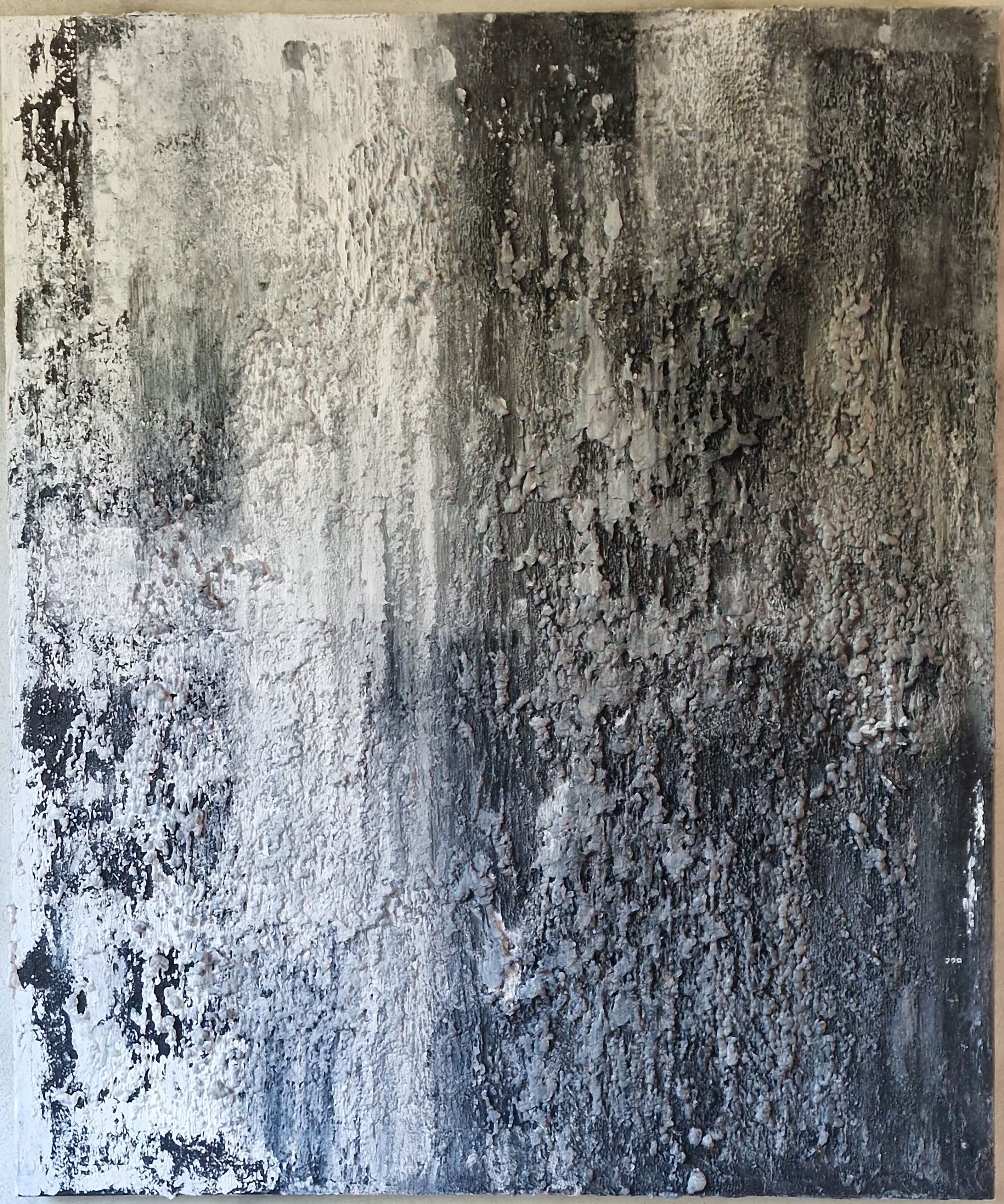 Abstract figurative artwork with dynamic female figure and linear tension, exploring balance between structure and movement