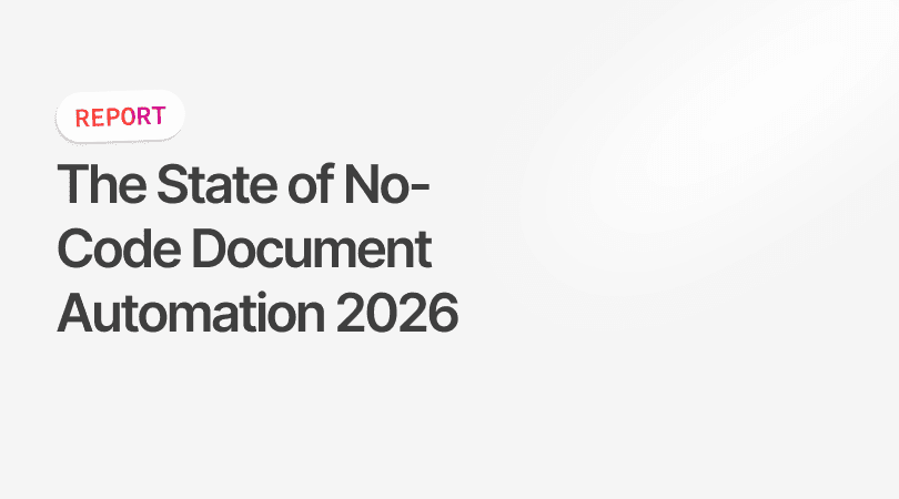 State of No-Code Document Automation Report 2026: Finance Segment