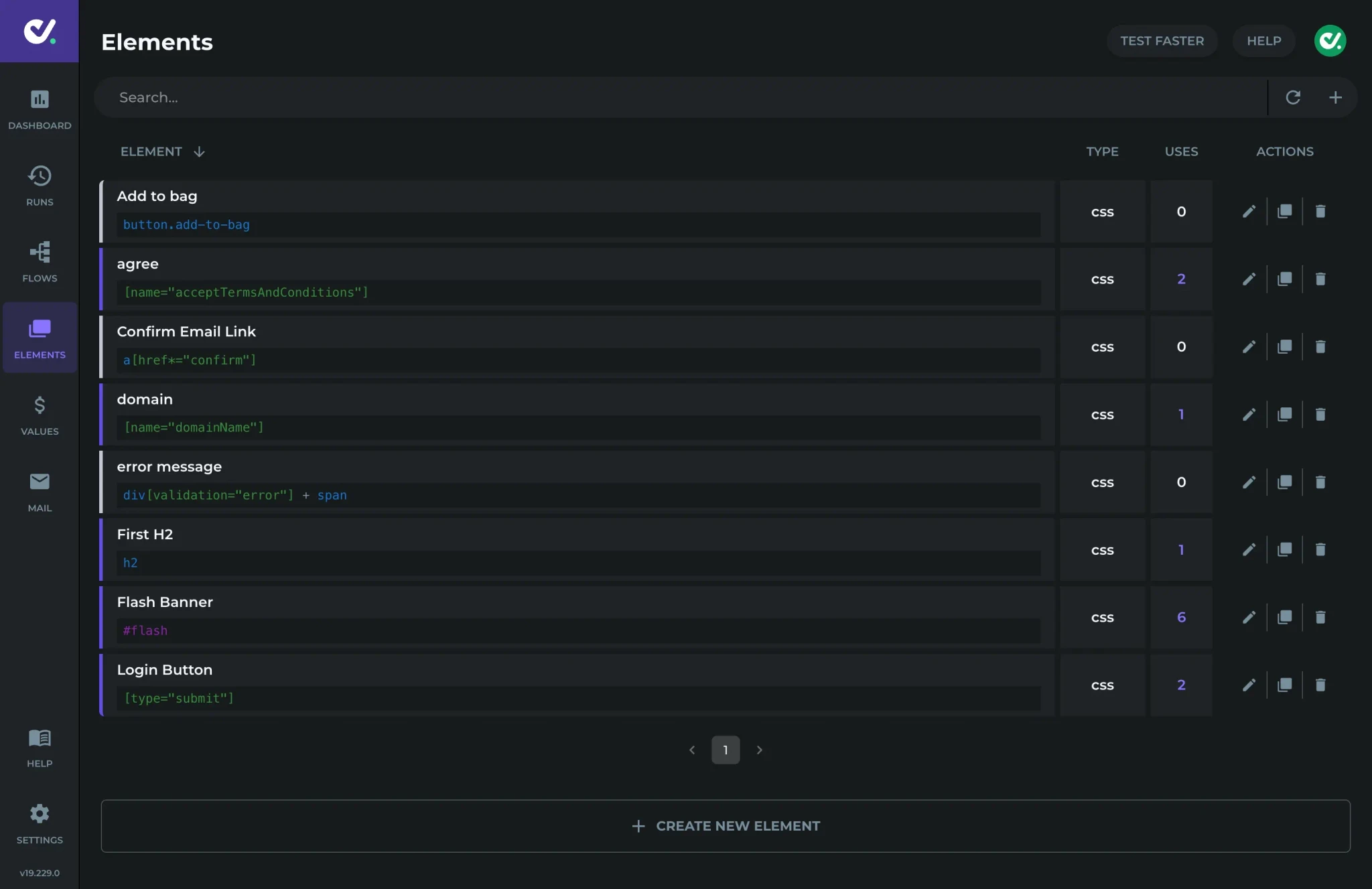 DoesQA Elements View