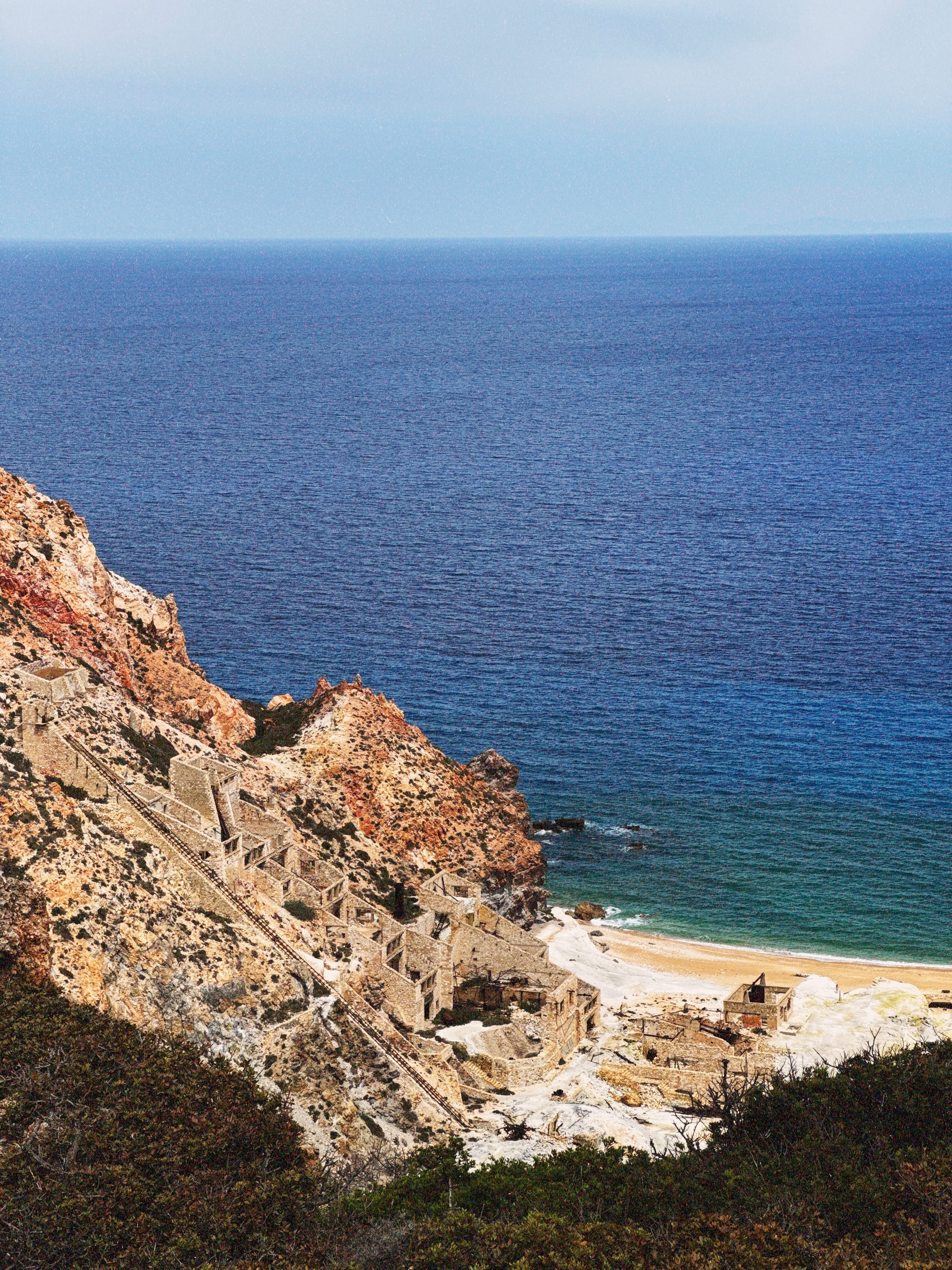 Old mines with a view of the sea