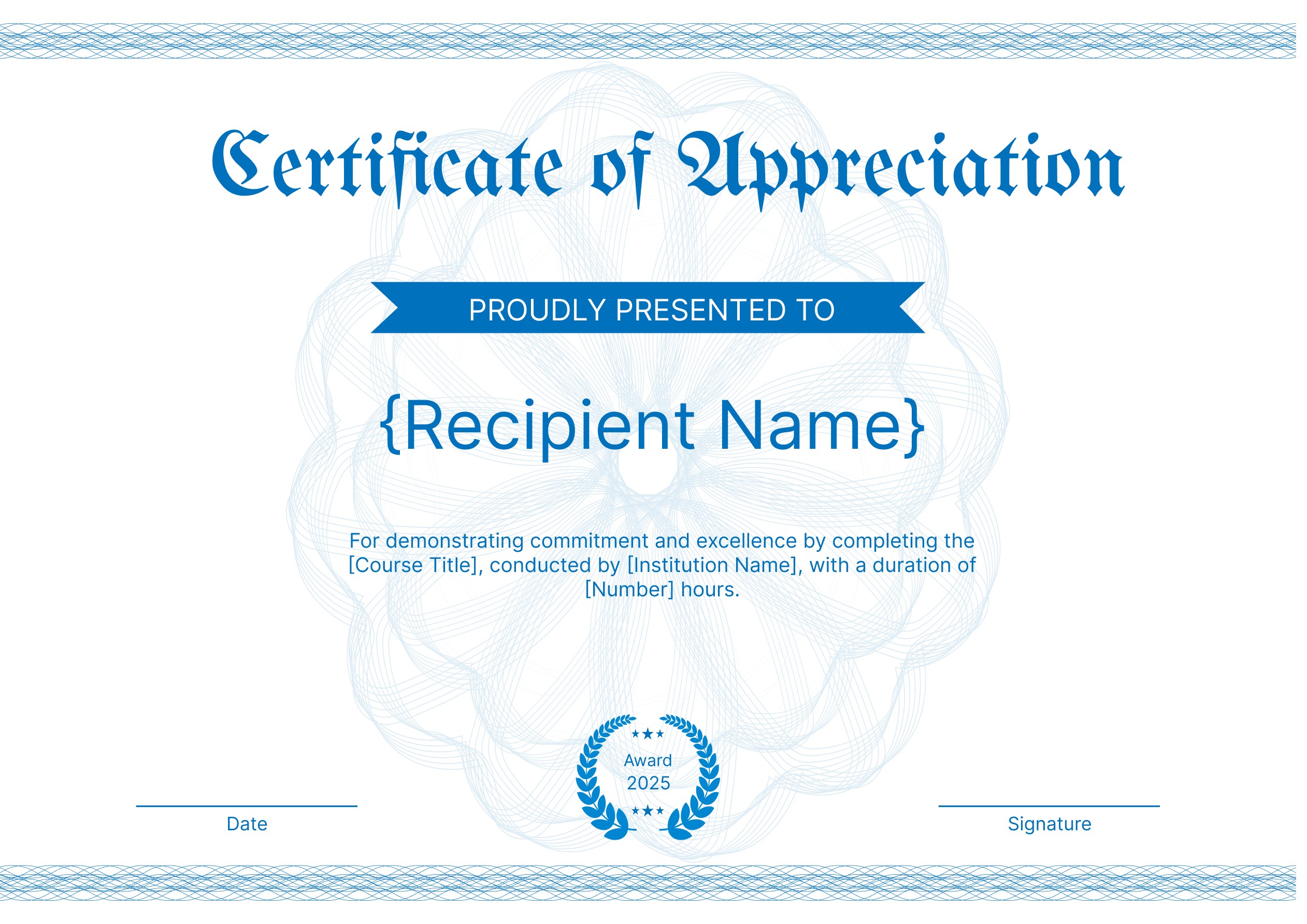 Wauld - Simple and Professional CPD Certificate Template