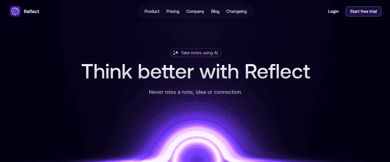 Reflect (Simple, Connected Note-Taking)