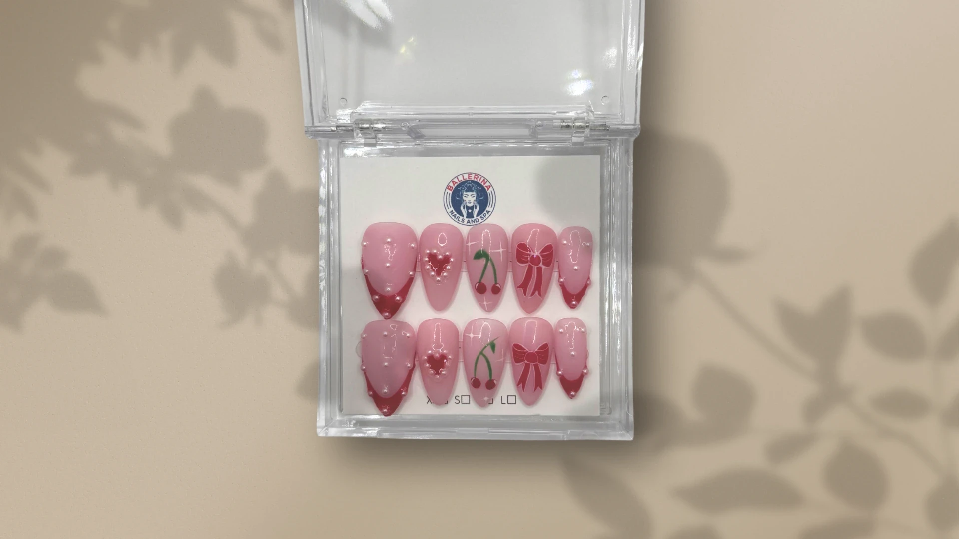 a nail box with design