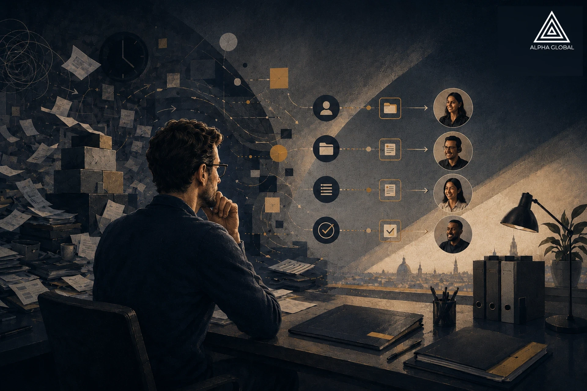 Overwhelmed startup founder transitioning to a structured remote engineering team