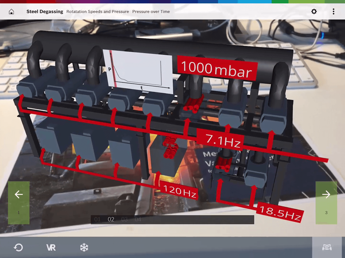 Screenshot Oerlikon AR App