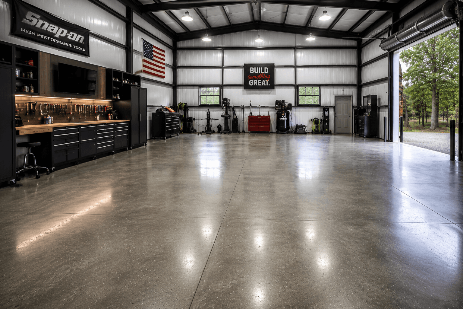 New concrete slab installation at a property in Durham, NC, completed by Concrete Hippo.
