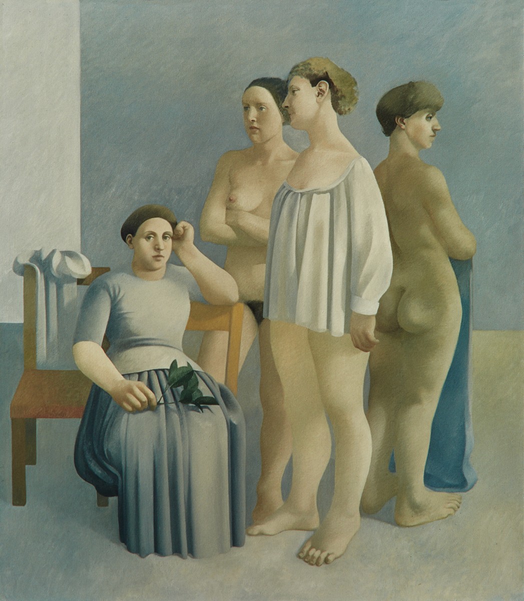 Four Women, One Seated With Olive Branch, 1971