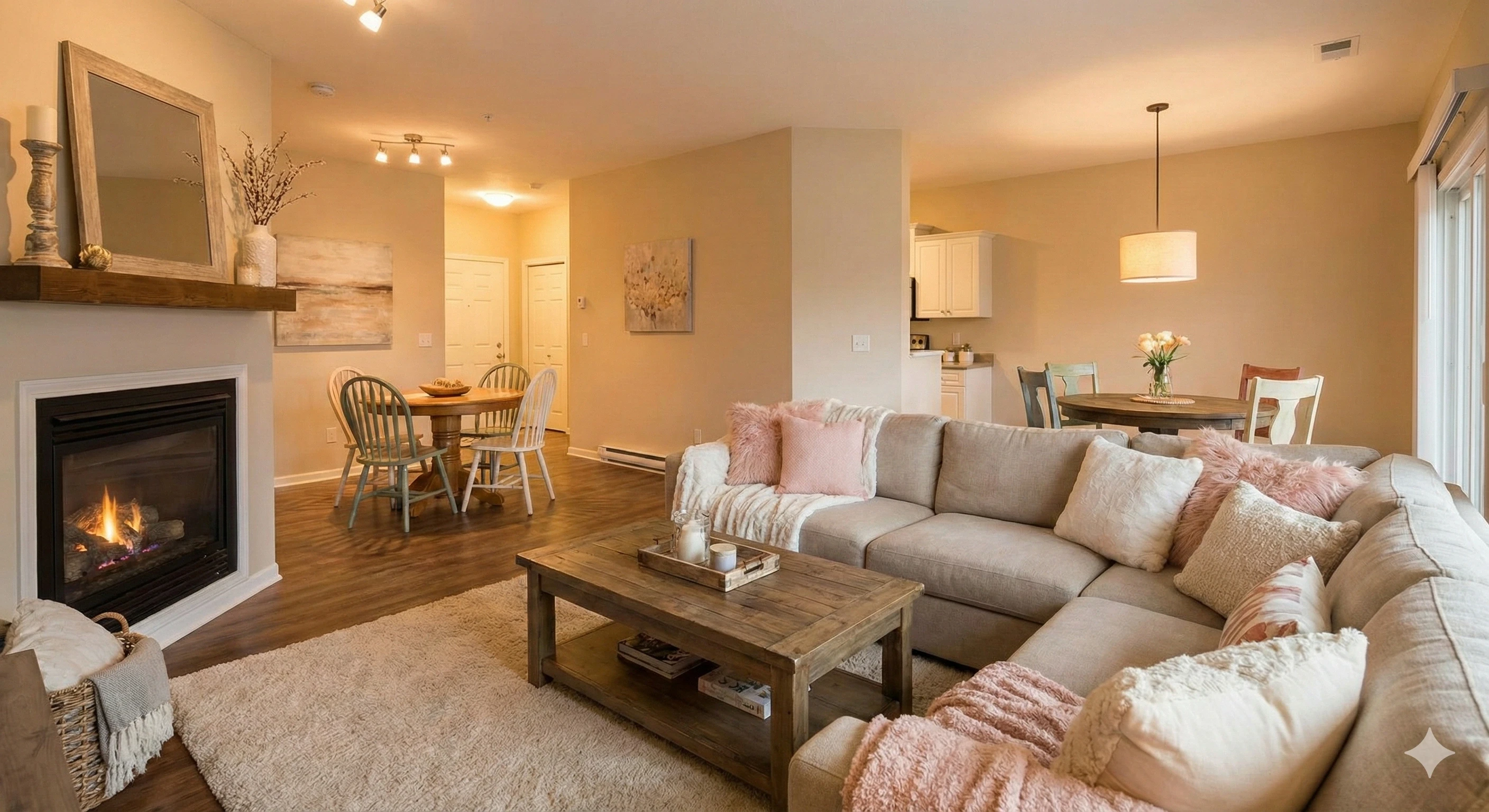 Cozy Open Living Dining